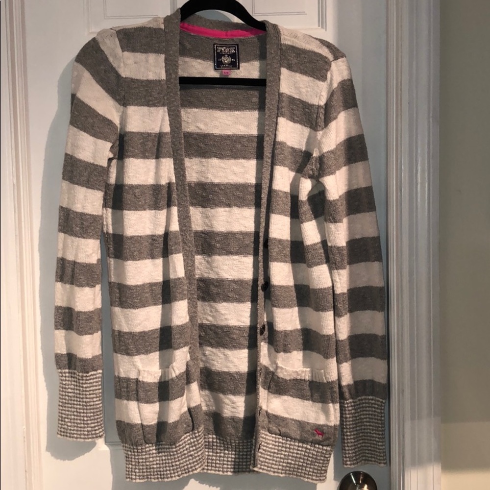 VS PINK cotton stripped sweater